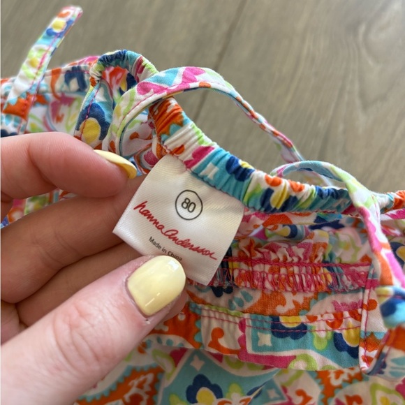 Hannah Andersson Preppy 100% Cotton Dress 18-24 Months - Picture 6 of 9